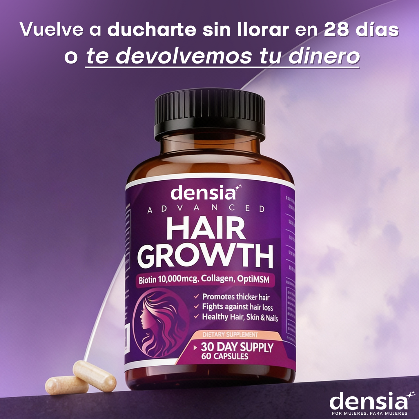Vitaminas Capilares Densia 24 en 1 — Crecimiento y Prevención de Caída